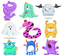 Crédence de cuisine en verre imprimé Créatures Pack de monstres d& 39 Halloween 2