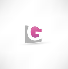 Abstract icon based on the letter