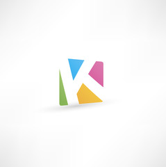 Abstract icon based on the letter