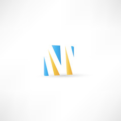 Abstract icon based on the letter