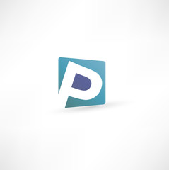 Abstract icon based on the letter