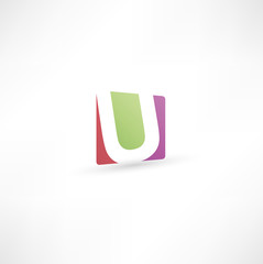 Abstract icon based on the letter