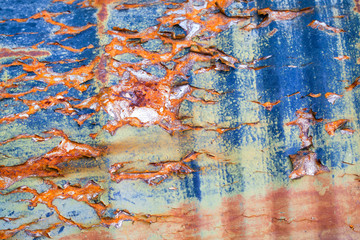 Rust and paint metal surface  texture