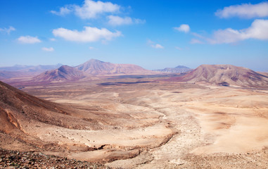Northern Fuerteventura, view west from Montana Roja (Red mountai