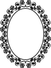 border with roses