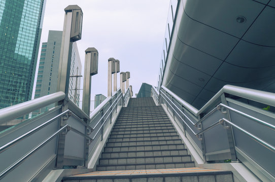 modern city stairs
