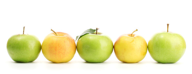 sweet apples, isolated on white