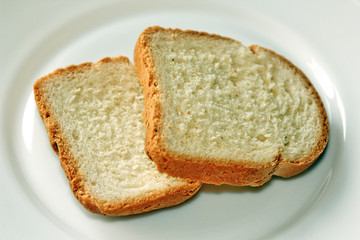 bread on a plate
