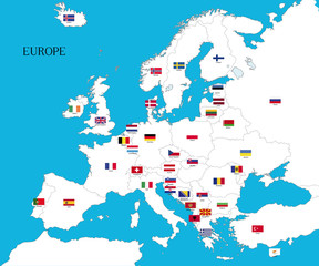 europa con bandiere © jeremy3079