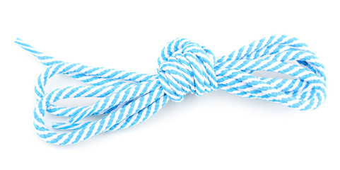 Colorful shoelaces isolated on white