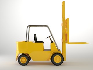 elevator truck isolated in white background