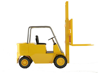 elevator truck isolated in white background