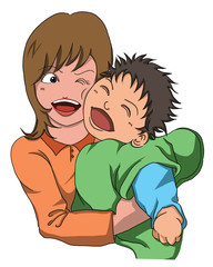 お母さんと赤ちゃん