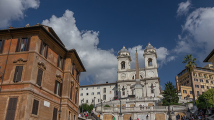 Fototapeta na wymiar Rzym, Piazza di Spagna, widok