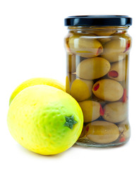 healthy food -  olive and lemons