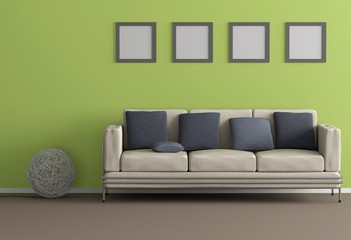 Wohnzimmer - Grün