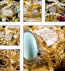 Collage - Gold jewelry