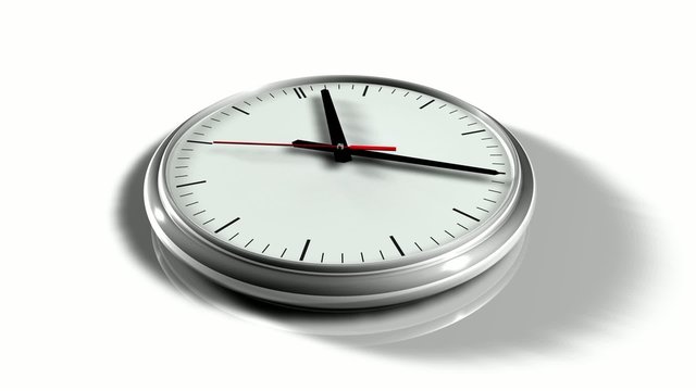 Uhr wei&szlig;