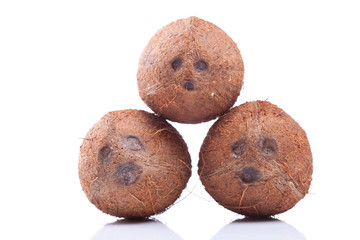 three coconuts