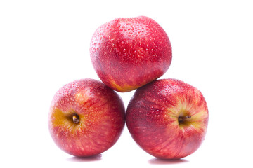 red juicy apples