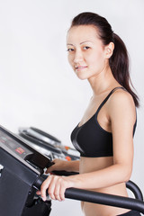 girl in fitness club