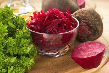 Raw grated beet