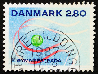 Postage stamp Denmark 1987 8th Gymnaestrada, Herning