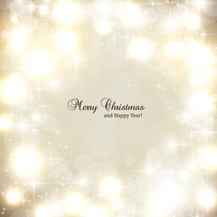 Elegant Christmas background with snowflakes and place for text.