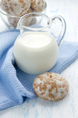 Milk and gingerbreads
