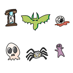 hand draw halloween cartoon