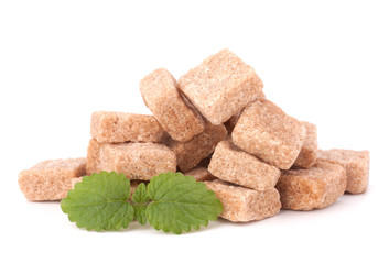 Lump brown cane sugar cubes