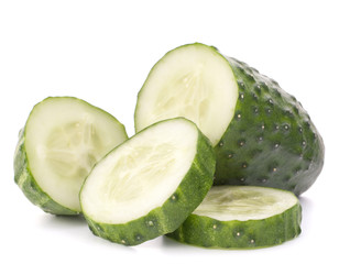 Sliced cucumber vegetable