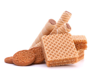 Wafers or honeycomb waffles