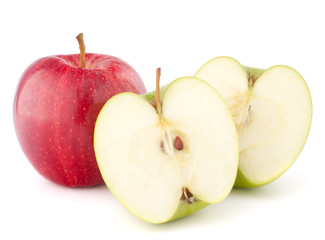 Red and green apple