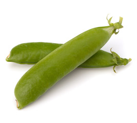 Fresh green pea pod
