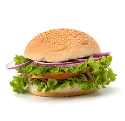Junk food hamburger