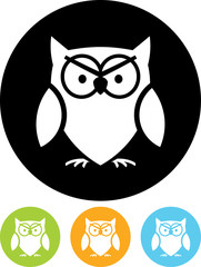 Vector icon isolated on white - Owl