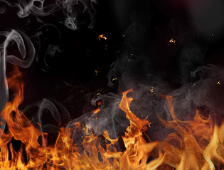 Fire flame background