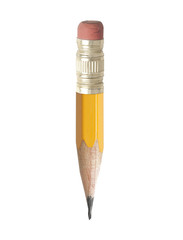 Ends of yellow pencils