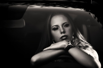 Naklejka premium beautiful girl