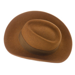 Brown vintage hat