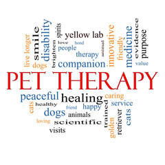 Pet Therapy Word Cloud Concept