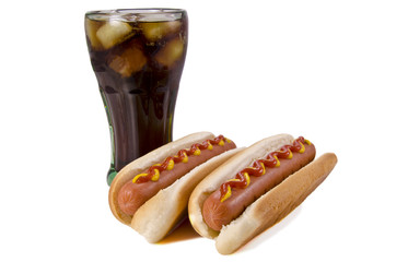 Hot dogs and cola