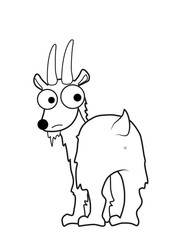 Goat vector cartoon