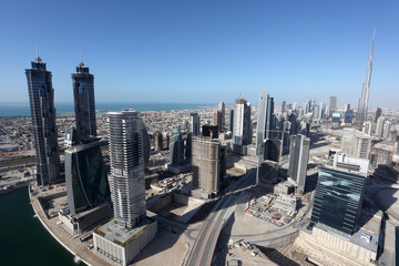 Obraz premium Dubai Business Bay, United Arab Emirate