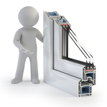 3d small people - Plastic Window profile