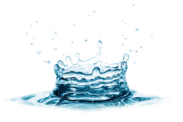splash water isolated on white background