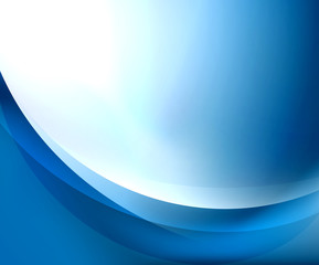 Blue smooth wave template