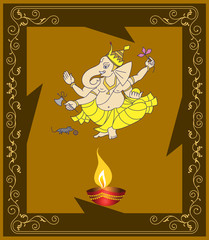 Diwali Ganesha Design
