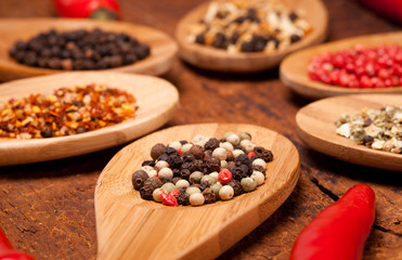 different spices